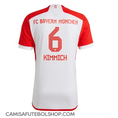 Camisa de time de futebol Bayern Munich Joshua Kimmich #6 Replicas 1º Equipamento 2023-24 Manga Curta